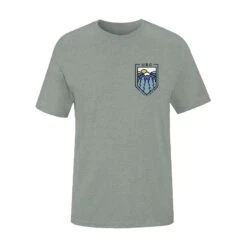 Geo Left Chest Print T-Shirt Green