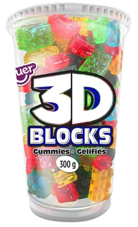 Huer 3D Gummy Blocks Cup 300g 1 Huer 3D Gummy Blocks Cup 300g