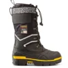 Men's 8530 Steel Toe Steel Plate Safety Winter Felt Pack Boots - Black