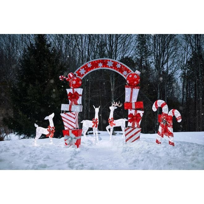 Décoration Cannes De Bonbon Holiday Living Autoportante Avec Lumières DEL Blanches, 45 Po, Paquet De 1 3 Décoration Cannes De Bonbon Holiday Living Autoportante Avec Lumières DEL Blanches, 45 Po, Paquet De 1 - Image 3