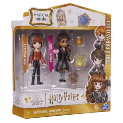 SPIN MASTER Wizarding World Harry Potter, Magical Minis Ron Weasley And Parvati Patil Figure Set With 2 Doll Accessories -Dalbello shop 1414D833 6