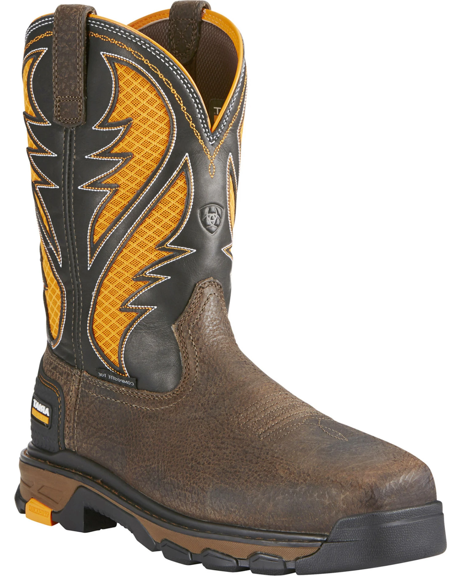 Ariat Men's Intrepid VentTEK Comp Toe Pull-On Safety Work Boots 1 Ariat Men's Intrepid VentTEK Comp Toe Pull-On Safety Work Boots