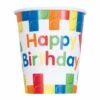 Building Blocks 9oz Paper Cups, 8 Pieces - English Edition