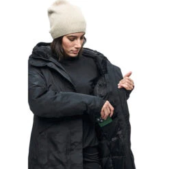 Women's Touman Long Coat -Dalbello shop 25645177 BLACK 3 3