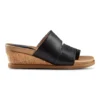 Women's Whitley Cork Wedge Mule Sandals - Black