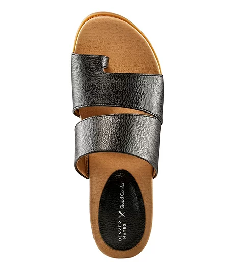 Women's Whitley Cork Wedge Mule Sandals - Black 3 Women's Whitley Cork Wedge Mule Sandals - Black - Image 3