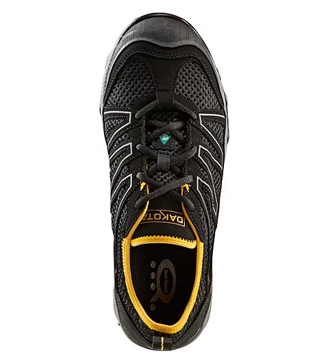 Men's Aluminum Toe Composite Plate Low Cut Safety Shoes - Black 2 Men's Aluminum Toe Composite Plate Low Cut Safety Shoes - Black - Image 2