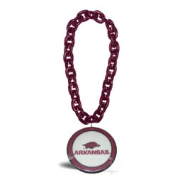 Arkansas Razorbacks NCAA Touchdown Fan Chain 10 Inch 3D Foam Necklace
