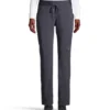 Women's Shanti Drawstring Elastic Stretch Waist Scrub Pants - Odyssey Grey