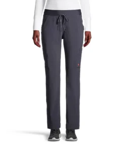 Women's Shanti Drawstring Elastic Stretch Waist Scrub Pants - Odyssey Grey