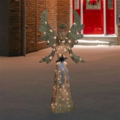 Northlight 68-in Golden Angel Christmas Decoration With Lights