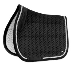 SmartPak Luxe Collection AP Saddle Pad - Velvet & Pearls Collection -Dalbello shop 34455 black 2