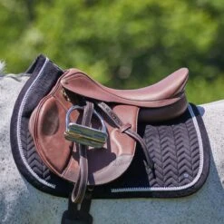 SmartPak Luxe Collection AP Saddle Pad - Velvet & Pearls Collection -Dalbello shop 34455 black 8487