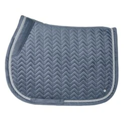 SmartPak Luxe Collection AP Saddle Pad - Velvet & Pearls Collection -Dalbello shop 34455 stormblue 5814