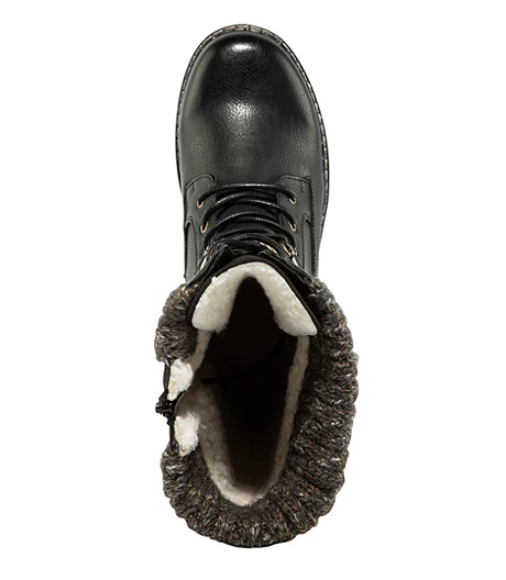 Women's Lauren Lace Up Boots - Black 2 Women's Lauren Lace Up Boots - Black - Image 2