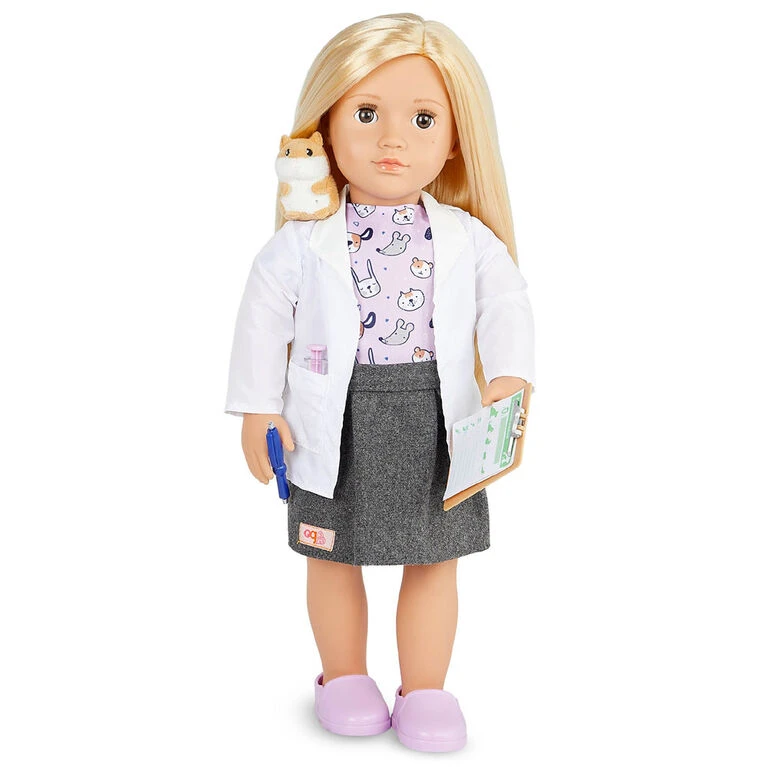 Our Generation Noemie 18-inch Vet Doll With Plush Hamster Assistant 3 Our Generation Noemie 18-inch Vet Doll With Plush Hamster Assistant - Image 3