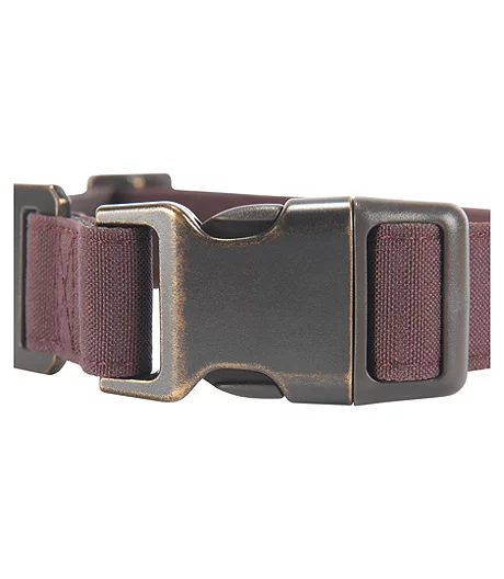 Carhartt Journeyman Nylon Duck Dog Collar - Deep Wine 3 Carhartt Journeyman Nylon Duck Dog Collar - Deep Wine - Image 3