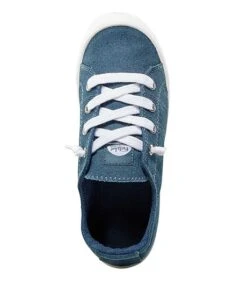 Women's Payton Slip On Elastic Back Sneakers Wide - Navy