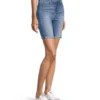 Women's High Rise Bermuda Jean Shorts - Medium Indigo