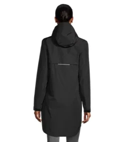 Women's Downpour Waterproof Hyper-Dri 3 2L Long Rain Jacket -Dalbello shop 393956 7BWFWRASB23 792 PROD 2 BLACK