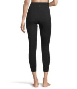 Women's Live-In Comfort High Rise Crop Leggings With Side Pocket