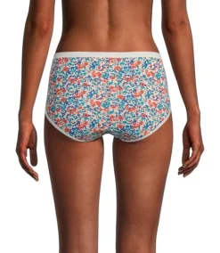 Women's 2 Pack Perfect Fit Cotton Stretch Hi Cut Panty Underwear