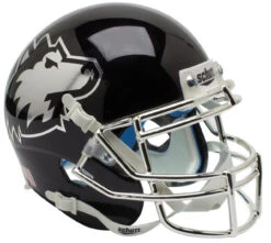 Northern Illinois Huskies Alternate Black Chrome Schutt Mini Authentic Football Helmet