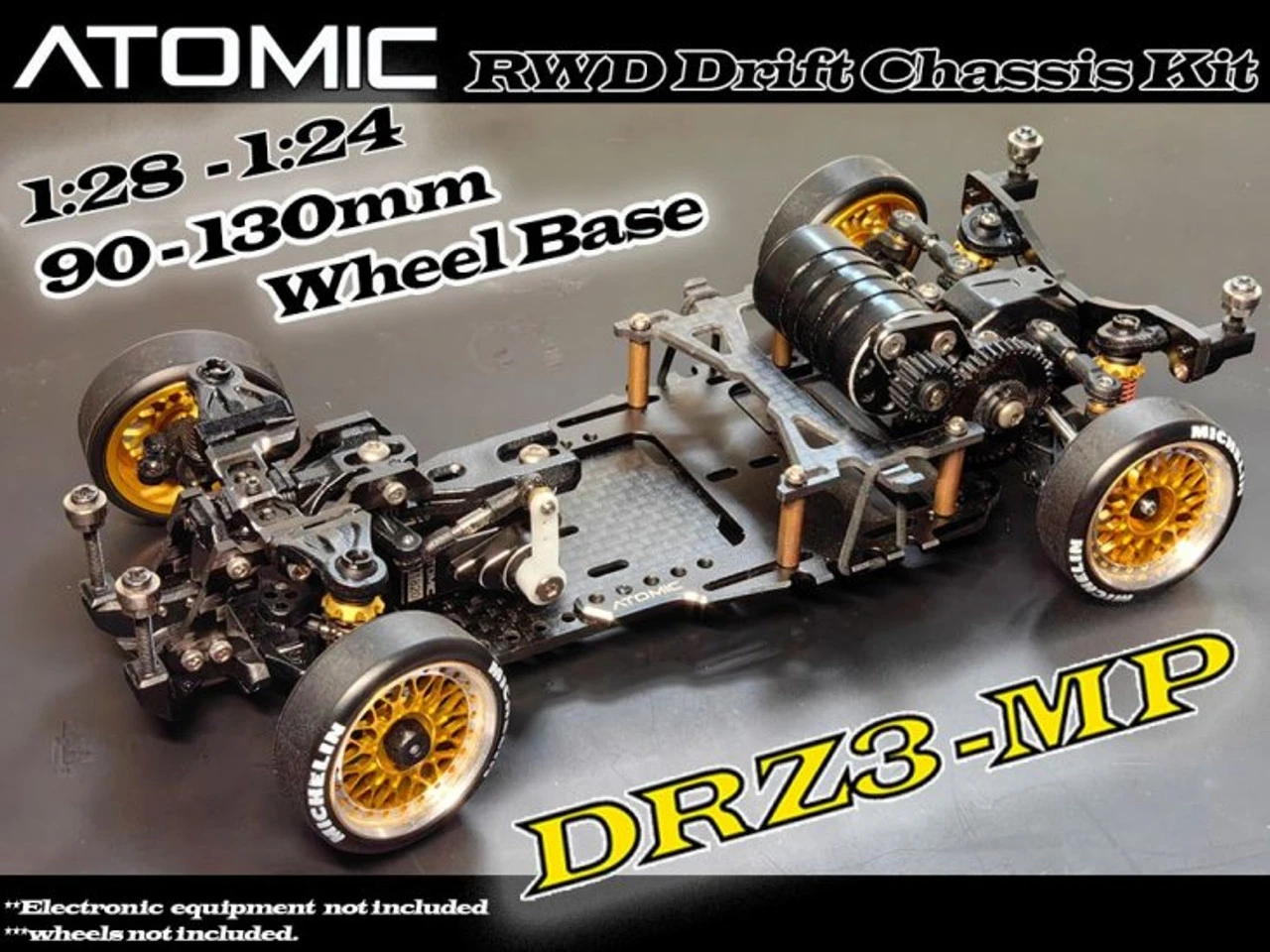 Atomic DRZ3 MP RWD Drift Chassis Kit (no Electronic) 1 Atomic DRZ3 MP RWD Drift Chassis Kit (no Electronic)