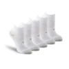 Women's 4 + 1 Pack Knockdown Sport Crew Socks - White
