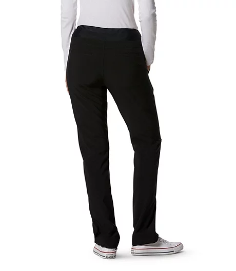 Women's Modern Motion Pull On Waist Scrub Pants - Black 2 Women's Modern Motion Pull On Waist Scrub Pants - Black - Image 2