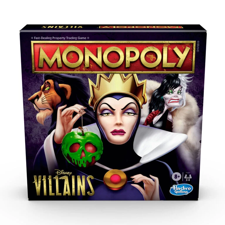 Hasbro Monopoly: Disney Villains Edition Board Game, Play As A Classic Disney Villain - English Edition 1 Hasbro Monopoly: Disney Villains Edition Board Game, Play As A Classic Disney Villain - English Edition
