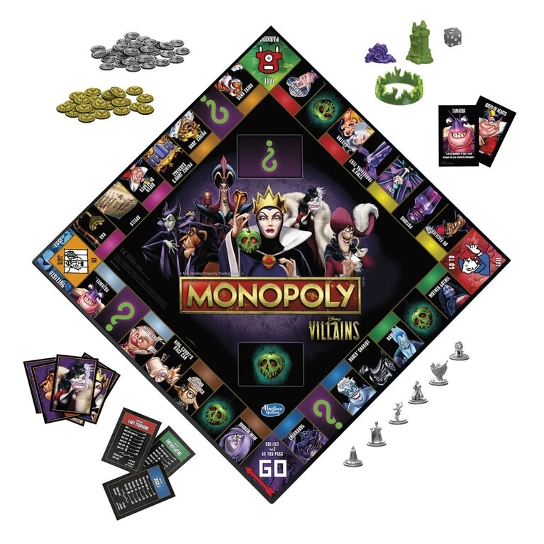 Hasbro Monopoly: Disney Villains Edition Board Game, Play As A Classic Disney Villain - English Edition 3 Hasbro Monopoly: Disney Villains Edition Board Game, Play As A Classic Disney Villain - English Edition - Image 3