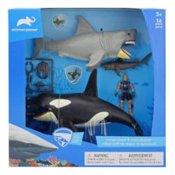 Mega Shark And Orca Playset