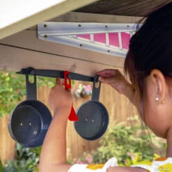 KidKraft Barbie Seaside Wooden Outdoor Playhouse With Attachable Doll Table And Chairs -Dalbello shop B4EF6861 5