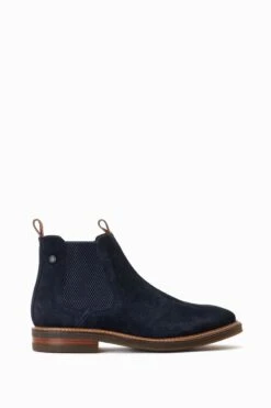 Base London Blue Masada Pull On Chelsea Boots