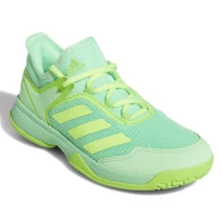 Adidas Ubersonic 4 Junior Tennis Shoe (Beam Green/Signal Green) -Dalbello shop GY4019 6 FOOTWEAR Photography FrontLateralTopView white