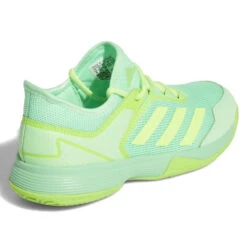 Adidas Ubersonic 4 Junior Tennis Shoe (Beam Green/Signal Green) -Dalbello shop GY4019 7 FOOTWEAR Photography BackLateralTopView white