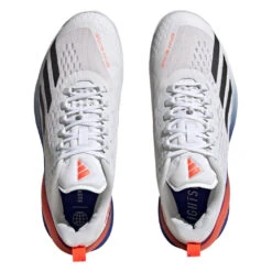 Adidas Adizero Cybersonic Men's Tennis Shoe (White/Black) 11 Adidas Adizero Cybersonic Men's Tennis Shoe (White/Black) -Dalbello shop GY9634 3 FOOTWEAR Photography TopPortraitView transparent