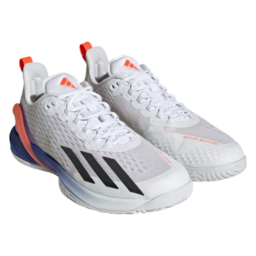Adidas Adizero Cybersonic Men's Tennis Shoe (White/Black) 3 Adidas Adizero Cybersonic Men's Tennis Shoe (White/Black) - Image 3