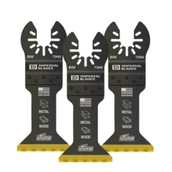 Imperial Blades IBOAT340-3 - One Fit 1-3/4" Multi-Material Storm Titanium Metal/Wood Blade, 3PC