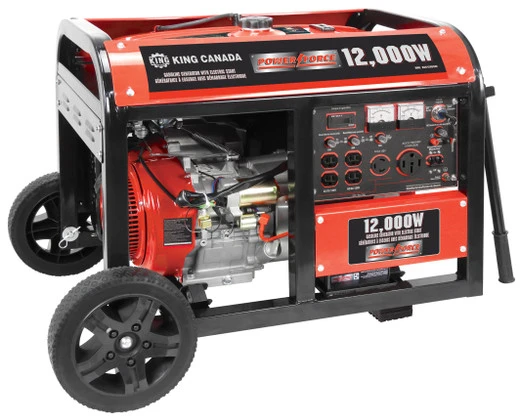 King Canada KCG-12000GE - 12000W Gasoline Generator With Electric Start & Wheel Kit 1 King Canada KCG-12000GE - 12000W Gasoline Generator With Electric Start & Wheel Kit