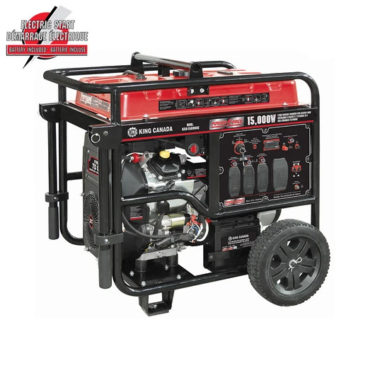 King Canada KCG-15000GE - 15,000W Gasoline Generator With Electric Start And Wheel Kit 2 King Canada KCG-15000GE - 15,000W Gasoline Generator With Electric Start And Wheel Kit - Image 2