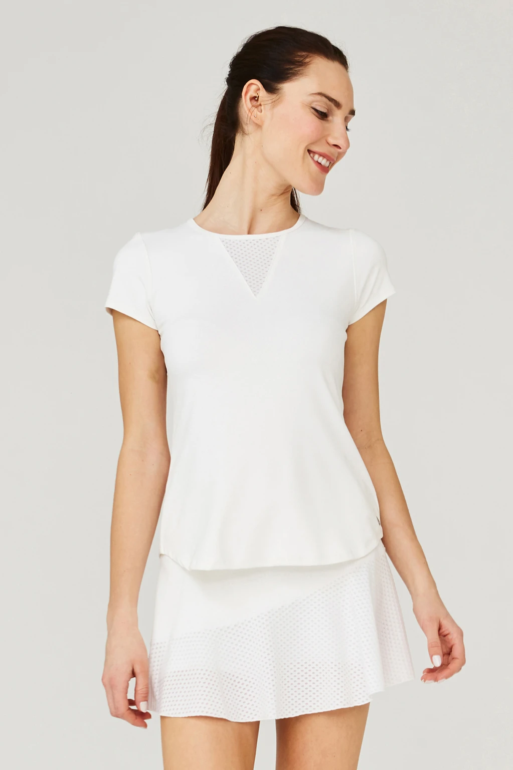 Lija Womens Deep V Tee 1 Lija Womens Deep V Tee