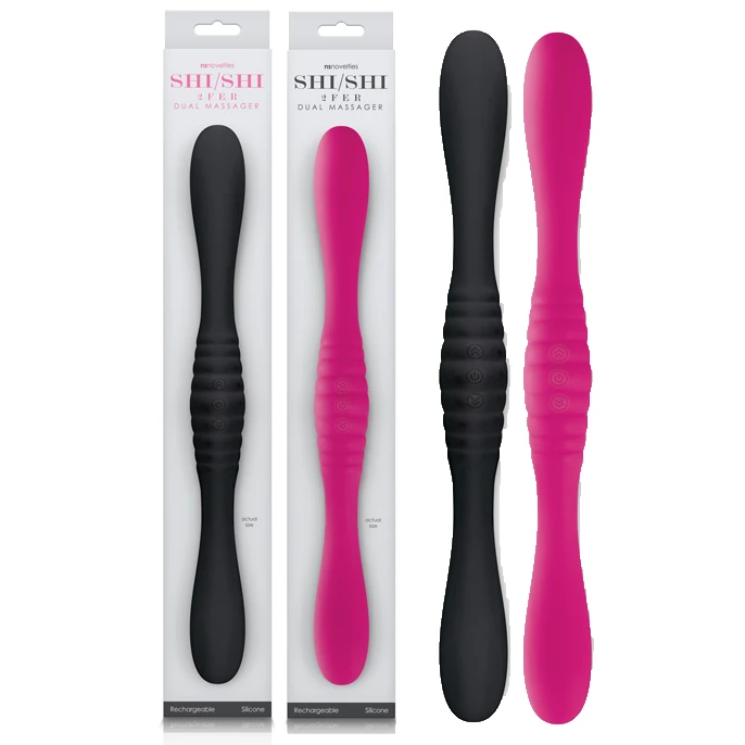 2 Fer – Shi/Shi – Dual Massager – Gode Double Rechargeable 1 2 Fer – Shi/Shi – Dual Massager – Gode Double Rechargeable