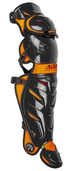 All-Star Senior 16.5" Pro System 7 Axis LG40WPRO Catcher's Leg Guards -Dalbello shop Shop Allstar Senior 16 5 Pro System 7 Axis LG40WPRO Catchers Leg Guards Black Orange Edmonton Canada