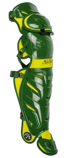 All-Star Senior 16.5" Pro System 7 Axis LG40WPRO Catcher's Leg Guards -Dalbello shop Shop Allstar Senior 16 5 Pro System 7 Axis LG40WPRO Catchers Leg Guards Green Gold Edmonton Canada