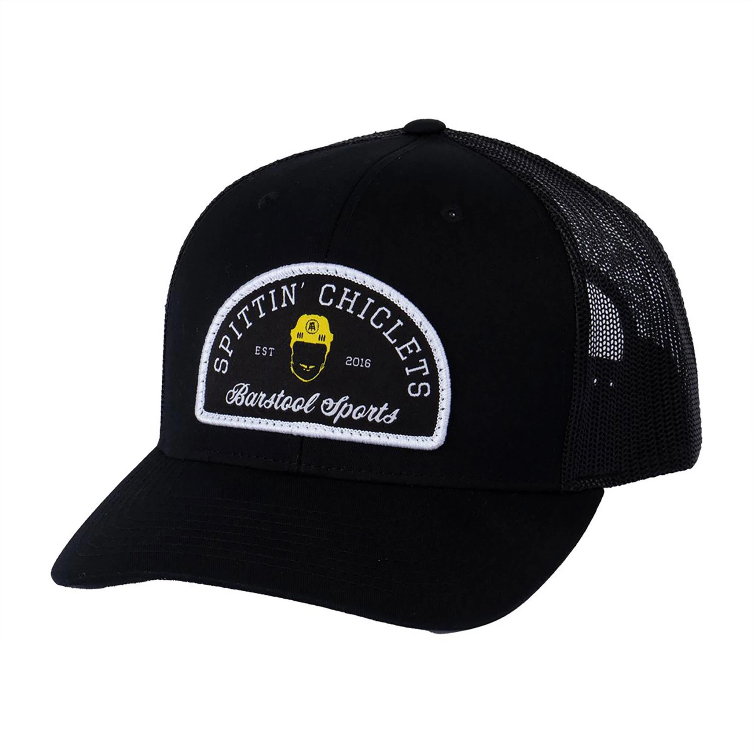 Spittin Chiclets Patch Trucker Hat - Black 1 Spittin Chiclets Patch Trucker Hat - Black