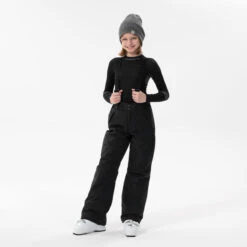 WEDZE Kids’ Ski Pants - 500 PNF Black -Dalbello shop kids ski pants 500 pnf black 4