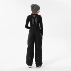 WEDZE Kids’ Ski Pants - 500 PNF Black -Dalbello shop kids ski pants 500 pnf black 7