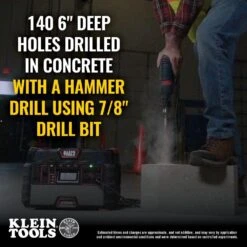 Klein Tools Portable Power Station, 1500W, Model KTB1000* -Dalbello shop ktb1000 callout 3